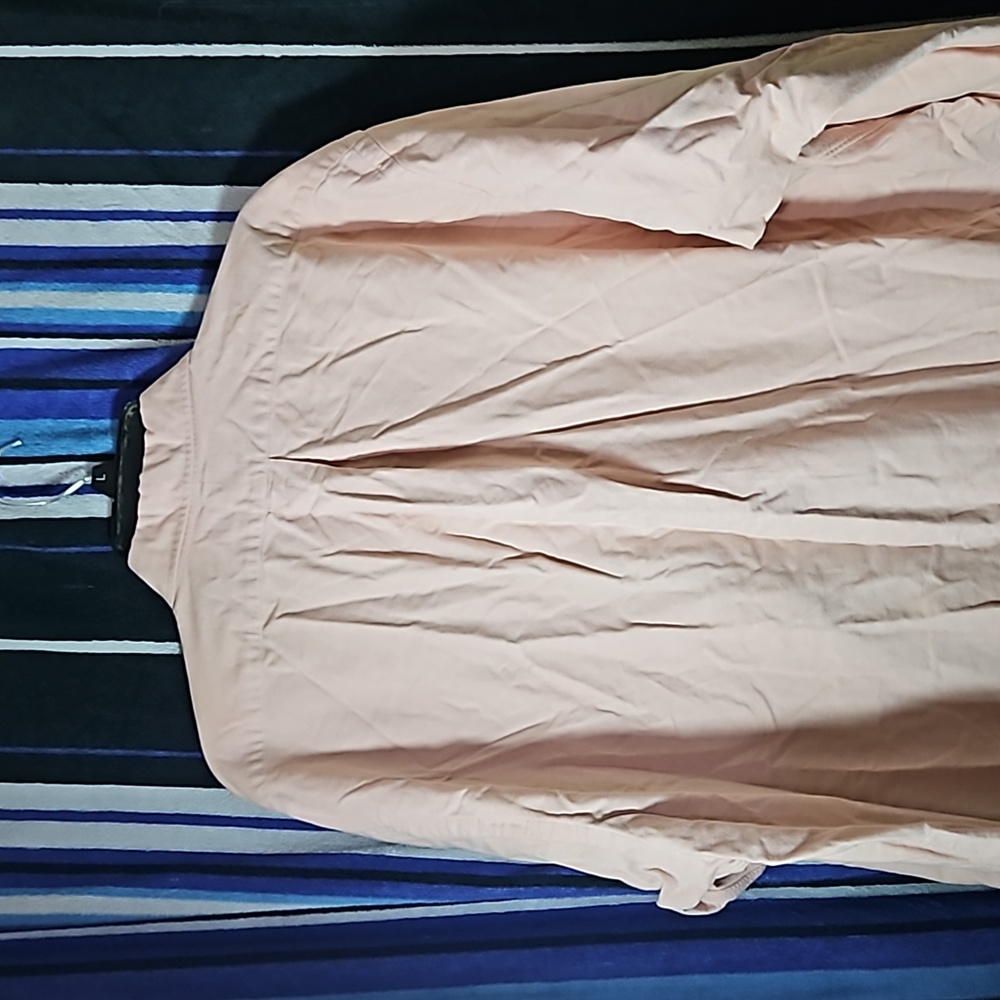 Ralph Lauren Solid Pink Large Button Up Dress Shi… - image 7